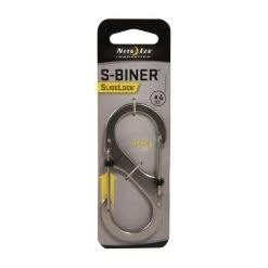 NiteIze S-Biner SlideLock #4 (Stainless Steel) -Vango Shop go 000912 z