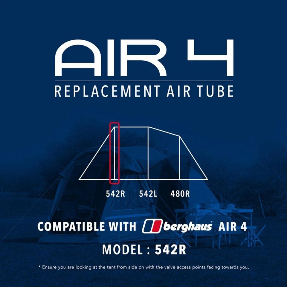 Eurohike Air 4 Replacement Air Tube (Front - 542R) 5 Eurohike Air 4 Replacement Air Tube (Front - 542R) - Image 3