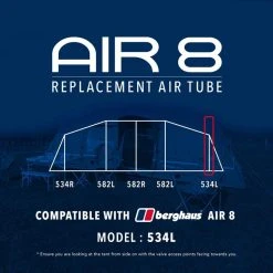 Eurohike Air 8 Replacement Air Tube (534L) 7 Eurohike Air 8 Replacement Air Tube (534L) -Vango Shop go 190088 z