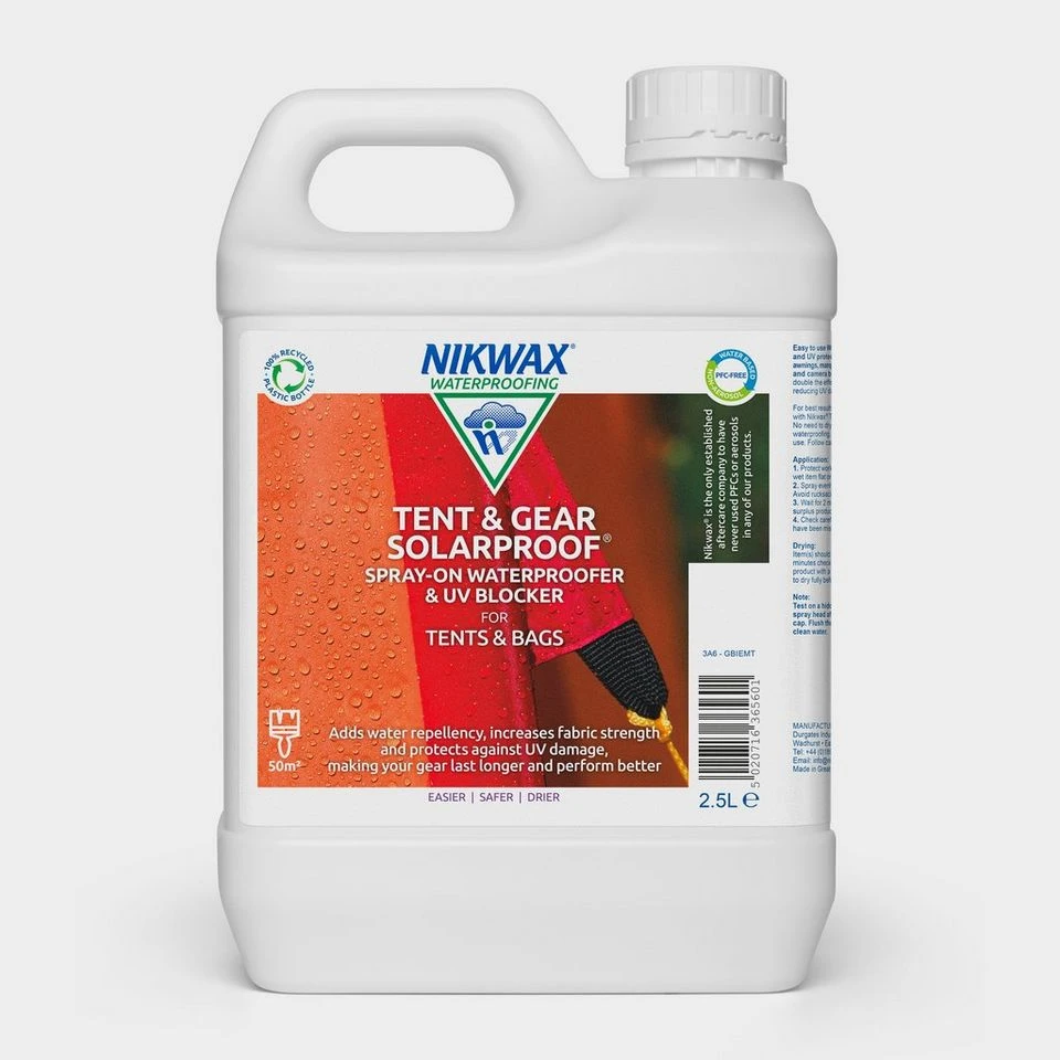 Nikwax Tent And Gear SolarProof® (2.5 Litre) 3 Nikwax Tent And Gear SolarProof® (2.5 Litre)