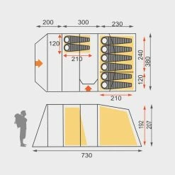 Hi Gear Hampton 8DLX Nightfall -Vango Shop go 350975 b