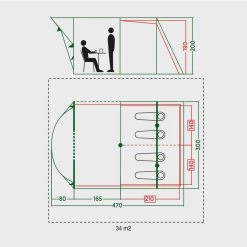 Coleman Meadowood 4 Person Tent With Blackout Bedrooms -Vango Shop go 409170 b