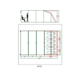 Coleman Meadowood 6 Person Large Tent With Blackout Bedrooms -Vango Shop go 409172 b